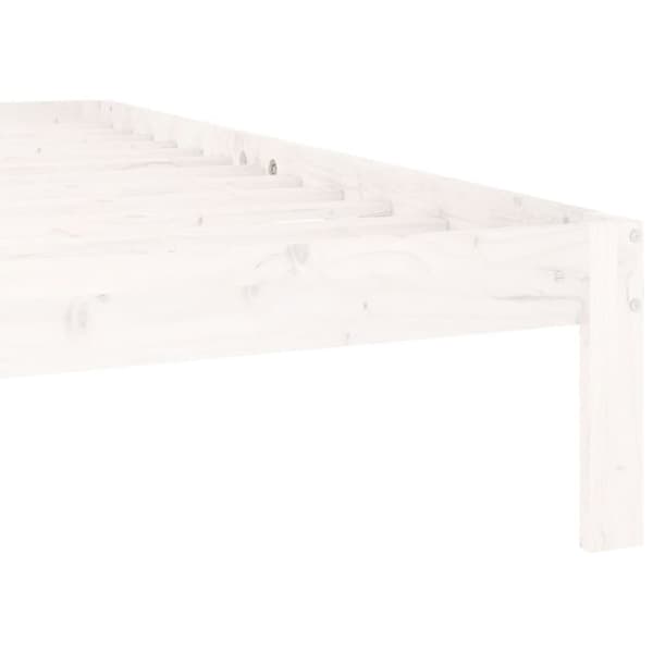 Sengeramme 160x200 cm massivt fyrretræ hvid - Sengeramme - Sengerammer - Home & Living