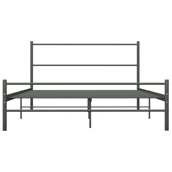 Sängynrunko harmaa metalli 120x200 cm - Sängynrunko - Sängynrungot - Home & Living