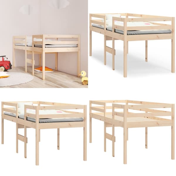 Højseng 80x200 cm massivt fyrretræ - Højseng - Højsenge - Home & Living