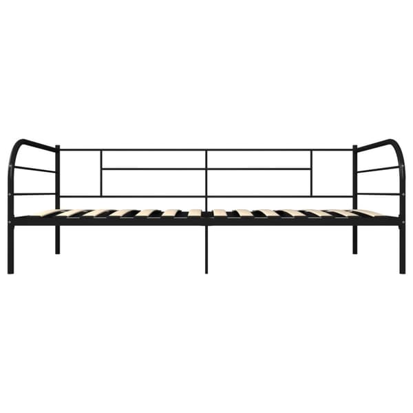 Päivävuoteenrunko musta metalli 90x200 cm - Päivävuoteenrunko - Päivävuoteenrungot - Home & Living