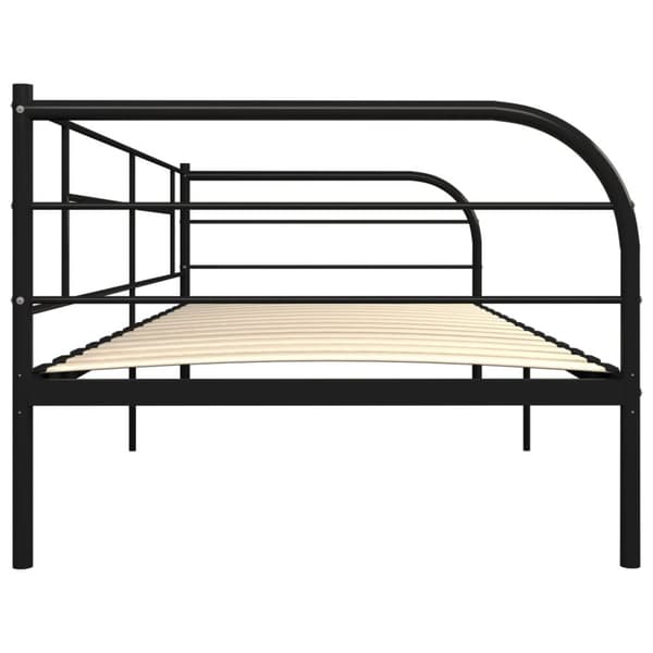 Päivävuoteenrunko musta metalli 90x200 cm - Päivävuoteenrunko - Päivävuoteenrungot - Home & Living