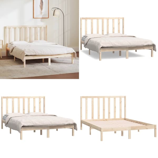 Sengeramme 140x190 cm massivt fyrretræ - Sengeramme - Sengerammer - Home & Living