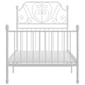 Miniatyrbillede 4 af 7: Sengestel 100x200 cm metal hvid - Sengestel - Sengeramme - Home & Living