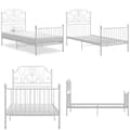 Miniatyrbillede 1 af 7: Sengestel 100x200 cm metal hvid - Sengestel - Sengeramme - Home & Living