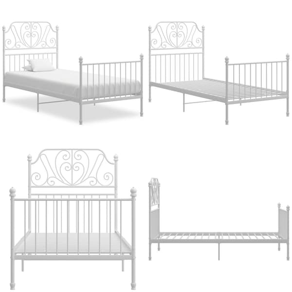 Sengestel 100x200 cm metal hvid - Sengestel - Sengeramme - Home & Living