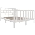 Miniatyrbillede 4 af 10: Sengestel 120x190 cm Small Double massivt fyrretræ hvid - Sengeramme - Sengerammer - Home & Living