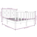 Miniatyrbillede 10 af 10: Sengestel 120x190 cm Small Double massivt fyrretræ hvid - Sengeramme - Sengerammer - Home & Living