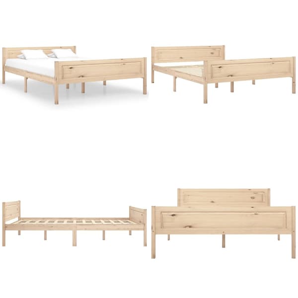 Sengestel 120x200 cm massivt fyrretræ - Sengestel - Sengeramme - Home & Living