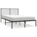 Miniatyrbillede 3 af 10: Sengeramme med sengegavl 120x200 cm metal sort - Sengestel - Sengeramme - Home & Living