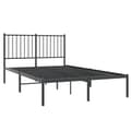 Miniatyrbillede 5 af 10: Sengeramme med sengegavl 120x200 cm metal sort - Sengestel - Sengeramme - Home & Living