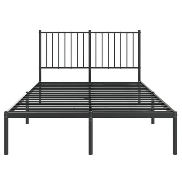 Sengeramme med sengegavl 120x200 cm metal sort - Sengestel - Sengeramme - Home & Living