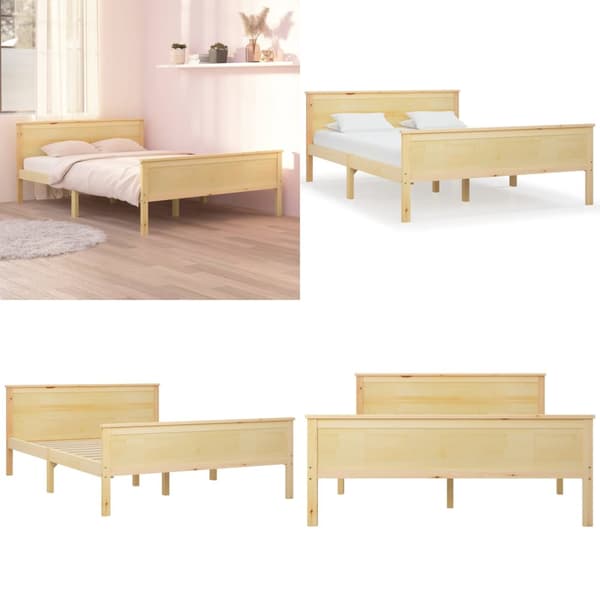 Sengestel 120x200 cm massivt fyrretræ - Sengestel - Sengeramme - Home & Living