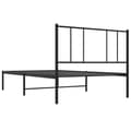 Pikkukuva 9 / 11: Metallinen sängynrunko päädyllä musta 80x200 cm - Sängynrunko - Varavuode - Home & Living