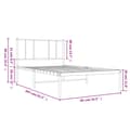 Pikkukuva 11 / 11: Metallinen sängynrunko päädyllä musta 80x200 cm - Sängynrunko - Varavuode - Home & Living