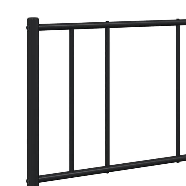 Sengeramme med sengegavl 120x200 cm metal sort - Sengestel - Sengeramme - Home & Living