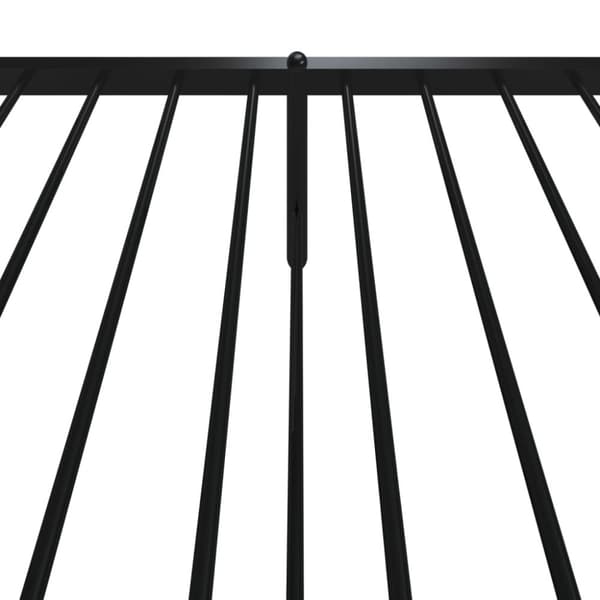 Sengeramme med sengegavl og fodgærde 90x190 cm metal sort - Sengestel - Sengeramme - Home & Living