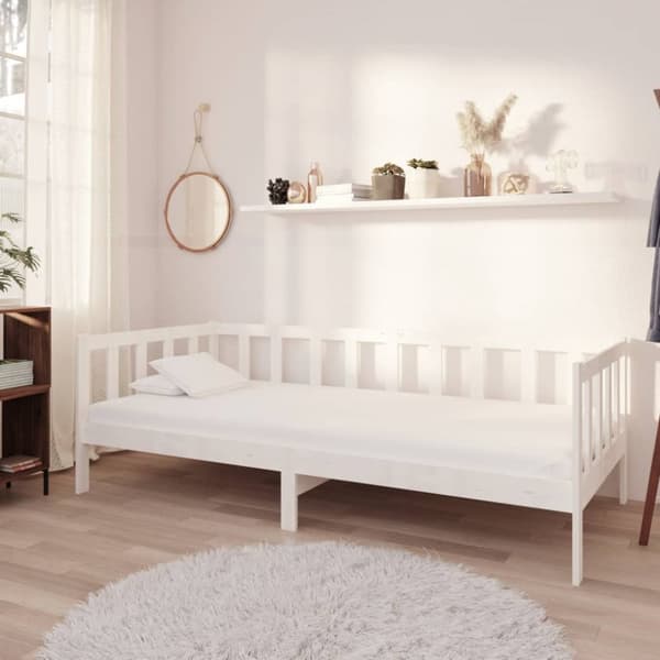 Dagbädd vit massiv furu 90x200 cm - Dagbädd - Dagbäddar - Home & Living