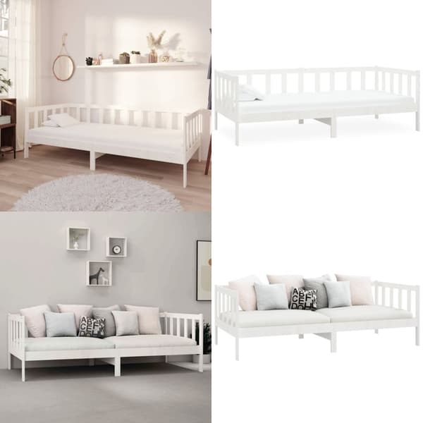 Dagbädd vit massiv furu 90x200 cm - Dagbädd - Dagbäddar - Home & Living