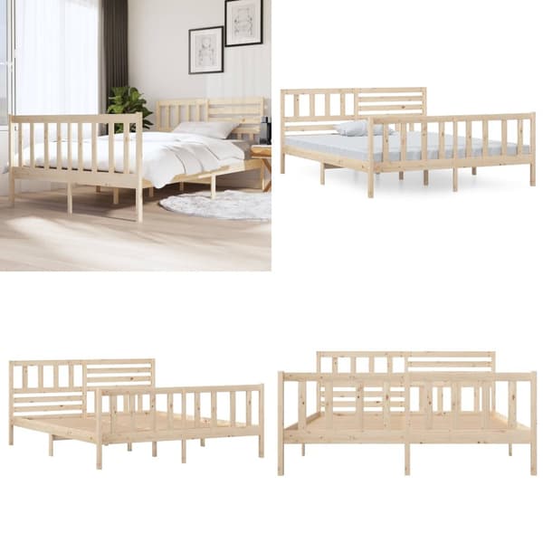 Sengeramme 140x190 cm massivt træ - Sengeramme - Sengerammer - Home & Living