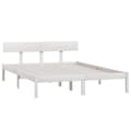 Miniatyrbillede 4 af 10: Sengeramme 120x200 cm massivt fyrretræ hvid - Sengeramme - Sengerammer - Home & Living