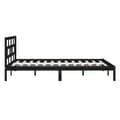 Miniatyrbillede 6 af 10: Sengeramme 140x190 cm massivt fyrretræ sort - Sengeramme - Sengerammer - Home & Living