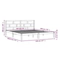 Miniatyrbillede 10 af 10: Sengeramme 140x190 cm massivt fyrretræ sort - Sengeramme - Sengerammer - Home & Living