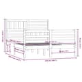 Miniatyrbillede 10 af 10: Sengeramme 120x200 cm massivt træ - Sengeramme - Sengerammer - Home & Living
