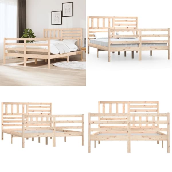 Sengeramme 120x200 cm massivt træ - Sengeramme - Sengerammer - Home & Living