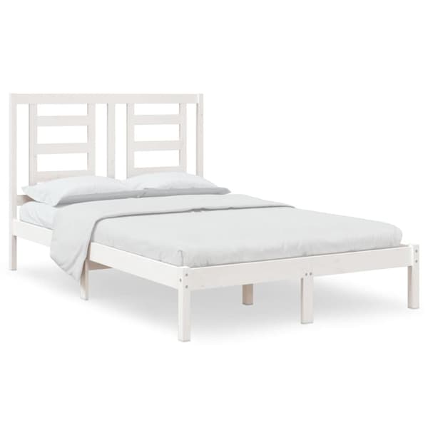 Sengeramme 120x200 cm massivt fyrretræ hvid - Sengeramme - Sengerammer - Home & Living