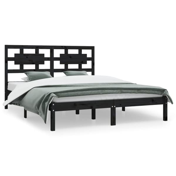 Sengeramme 180x200 cm Super King massivt fyrretræ grå - Sengestel - Sengeramme - Home & Living
