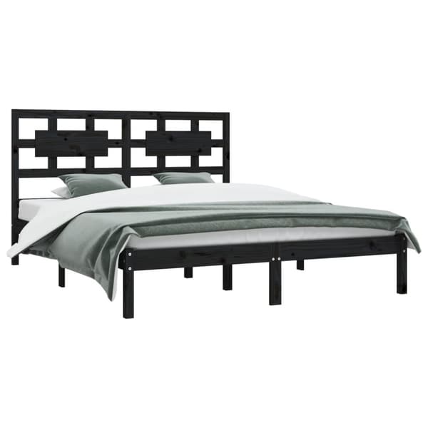 Sengeramme 180x200 cm Super King massivt fyrretræ grå - Sengestel - Sengeramme - Home & Living