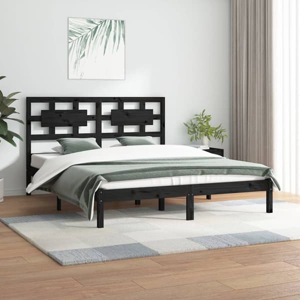 Sengeramme 180x200 cm Super King massivt fyrretræ grå - Sengestel - Sengeramme - Home & Living