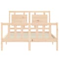 Miniatyrbillede 7 af 11: Sengeramme med sengegavl Small Double massivt træ - Sengeramme - Sengerammer - Home & Living
