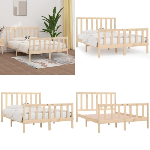 Sengeramme 120x190 cm massivt træ - Sengestel - Sengeramme - Home & Living