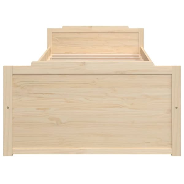 Sengeramme med skuffer 90x200 cm massivt fyrretræ - Sengeramme - Sengerammer - Home & Living