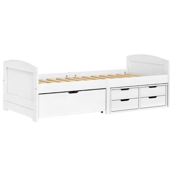 Dagbädd med 5 lådor IRUN vit 90x200 cm massiv furu - Bäddsoffa - Bäddsoffor - Home & Living