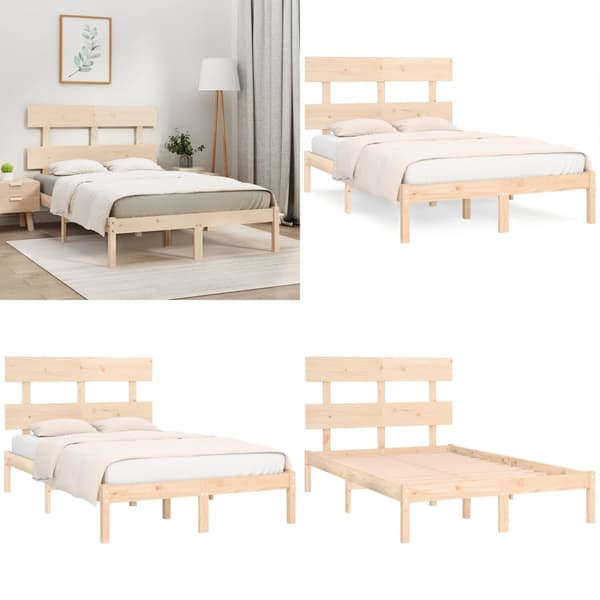 Sengeramme 140x200 cm massivt træ - Sengeramme - Sengerammer - Home & Living