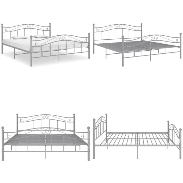 Sengestel 180x200 cm metal grå - Sengeramme - Sengerammer - Home & Living