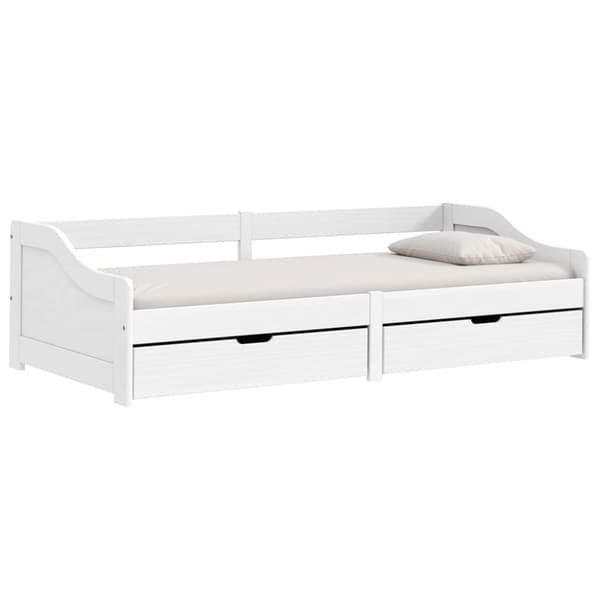 Dagbädd med 2 lådor IRUN vit 90x200 cm massiv furu - Bäddsoffa - Bäddsoffor - Home & Living