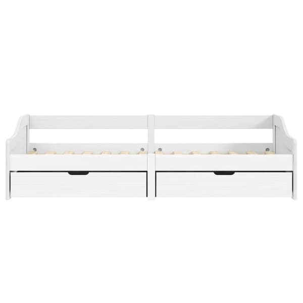 Dagbädd med 2 lådor IRUN vit 90x200 cm massiv furu - Bäddsoffa - Bäddsoffor - Home & Living