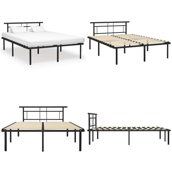 Sengestel 140x200 cm metal sort - Sengeramme - Sengerammer - Home & Living