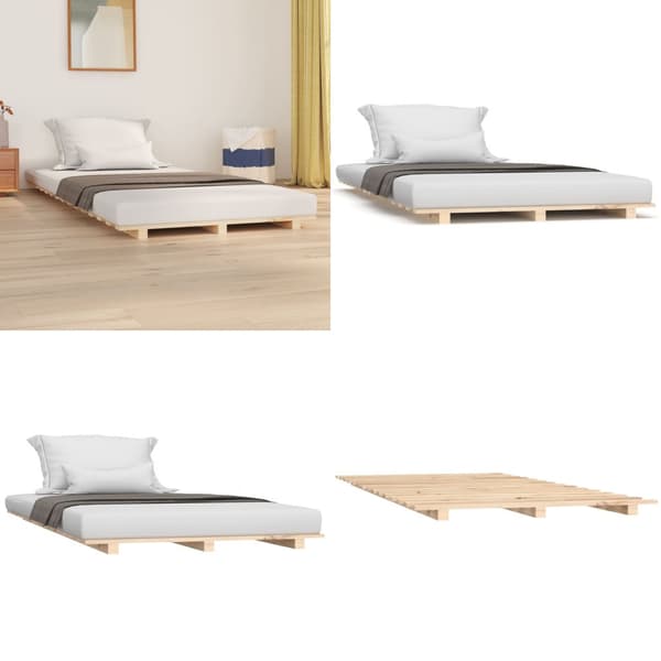 Sengeramme 90x200 cm massivt fyrretræ - Sengeramme - Sengerammer - Home & Living