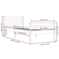 Miniatyrbillede 11 af 11: Sengeramme 90x200 cm massivt træ - Sengeramme - Sengerammer - Home & Living