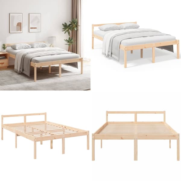 Seniorseng 140x200 cm massivt fyrretræ - Seniorseng - Seniorsenge - Home & Living