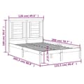 Miniatyrbillede 7 af 7: Sengeramme 120x200 cm massivt fyrretræ - Sengeramme - Sengerammer - Home & Living