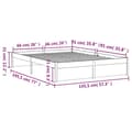 Miniatyrbillede 11 af 11: Sengeramme 140x190 cm massivt træ - Sengeramme - Sengerammer - Home & Living