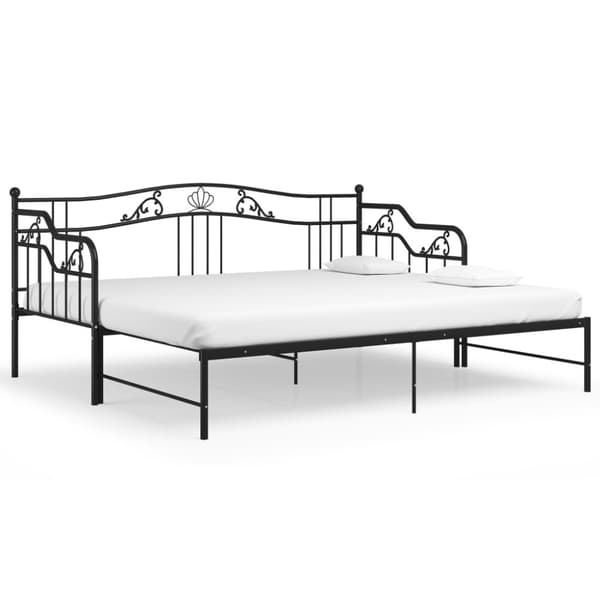 Vuodesohvan runko musta metalli 90x200 cm - Vuodesohvan Runko - Vuodesohvan Rungot - Home & Living