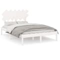 Miniatyrbillede 3 af 7: Sengeramme 120x190 cm Small Double massivt træ hvid - Sengeramme - Sengerammer - Home & Living
