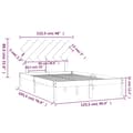 Miniatyrbillede 7 af 7: Sengeramme 120x190 cm Small Double massivt træ hvid - Sengeramme - Sengerammer - Home & Living