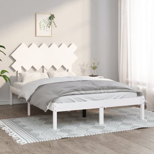 Sengeramme 120x190 cm Small Double massivt træ hvid - Sengeramme - Sengerammer - Home & Living